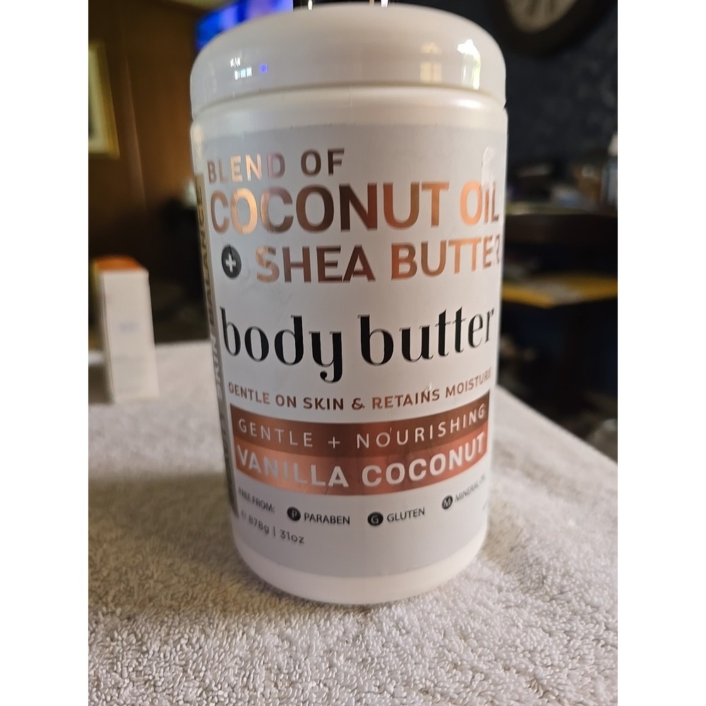 BEAUTY SKIN BALANCE COCONUT OIL +SHEA BUTTER‎ BODY BUTTER VANILLA COCONUT 31oz